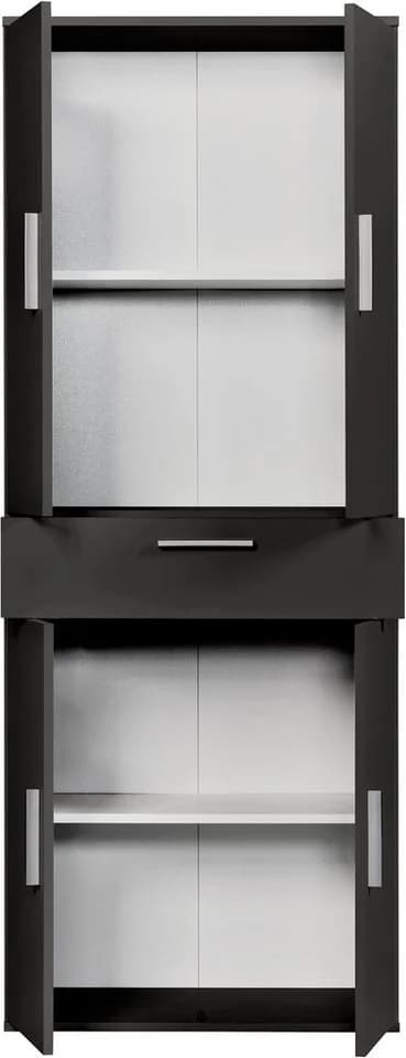 Procontour Mehrzweckschrank Clara Anthrazit mit verstellbaren Böden - Bild 4