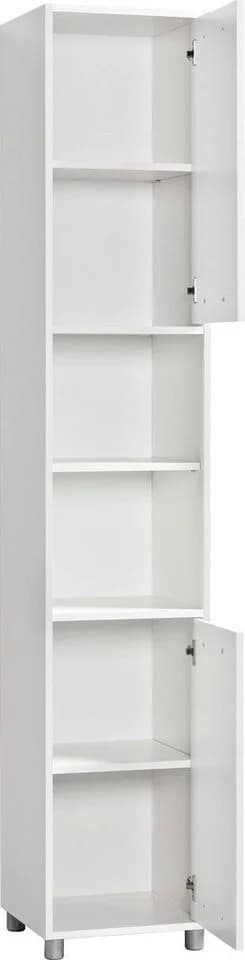 PROCONTOUR Hochschrank Betty Weiß 6 Fächer