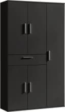 PROCONTOUR Mehrzweckschrank Clara Anthrazit mit verstellbaren Böden Bild 3