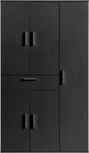 PROCONTOUR Mehrzweckschrank Clara Anthrazit mit verstellbaren Böden Bild 4
