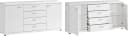 PROCONTOUR Kommode Sun BESTSELLER Weiß 4 Schubkästen Bild 2