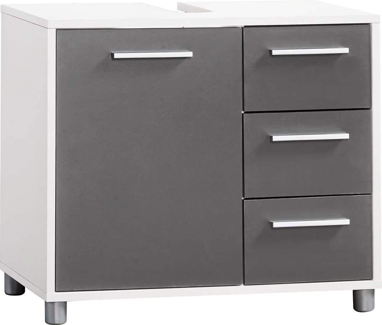 PROCONTOUR Betty Waschbeckenunterschrank Weiß/Anthrazit - Bild 2