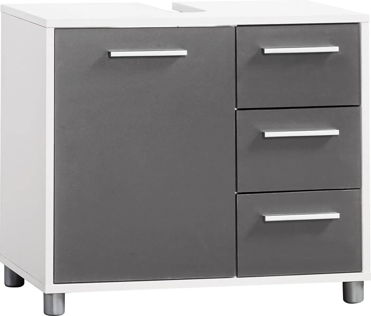 PROCONTOUR Betty Waschbeckenunterschrank Weiß/Anthrazit - Bild 4