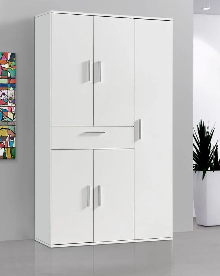 PROCONTOUR Mehrzweckschrank Clara Weiß 5 Türen