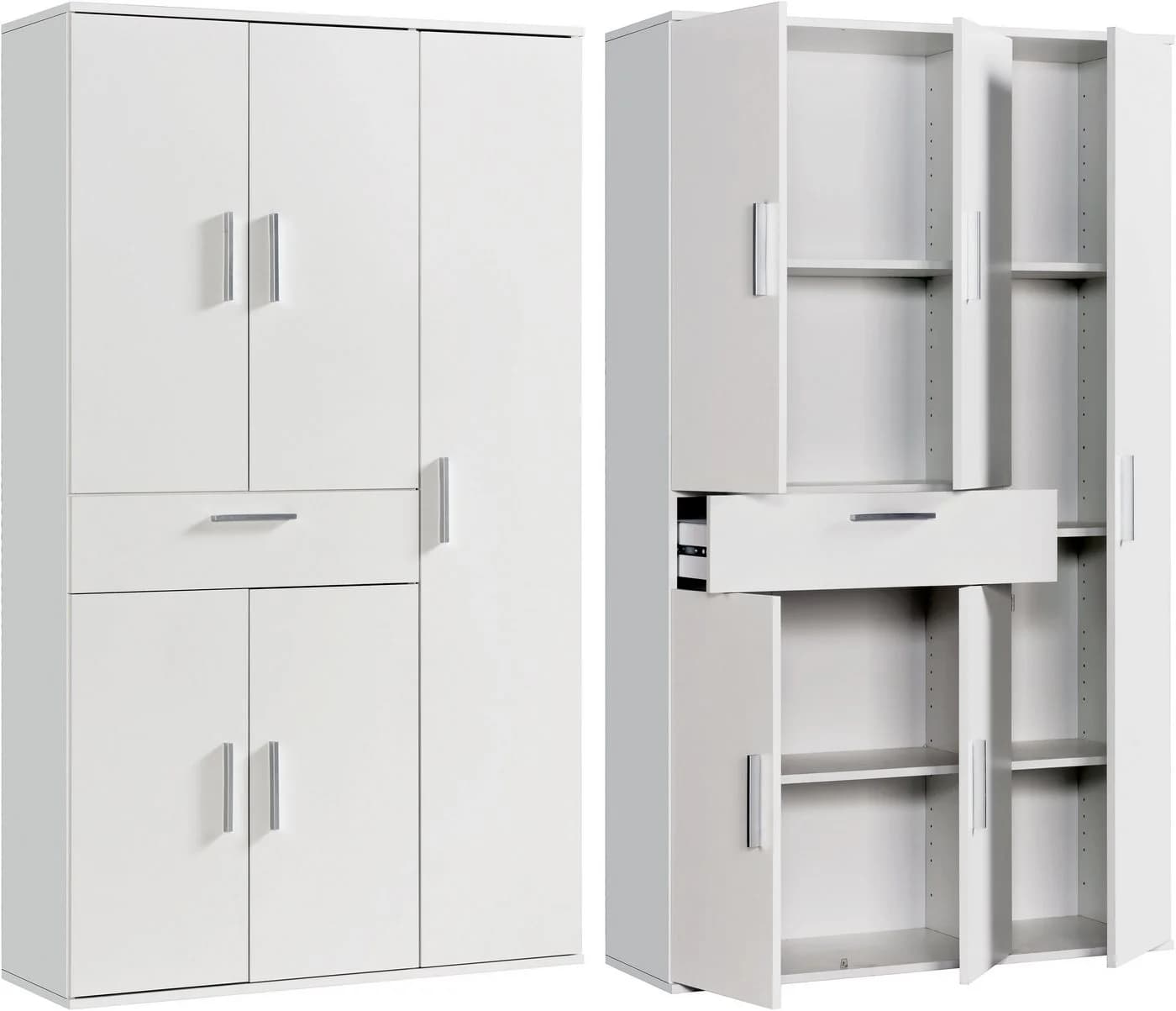 PROCONTOUR Mehrzweckschrank Clara Weiß 5 Türen - Bild 2