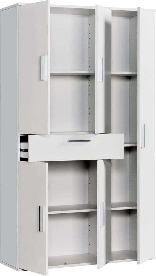 PROCONTOUR Mehrzweckschrank Clara Weiß 5 Türen - Bild 5