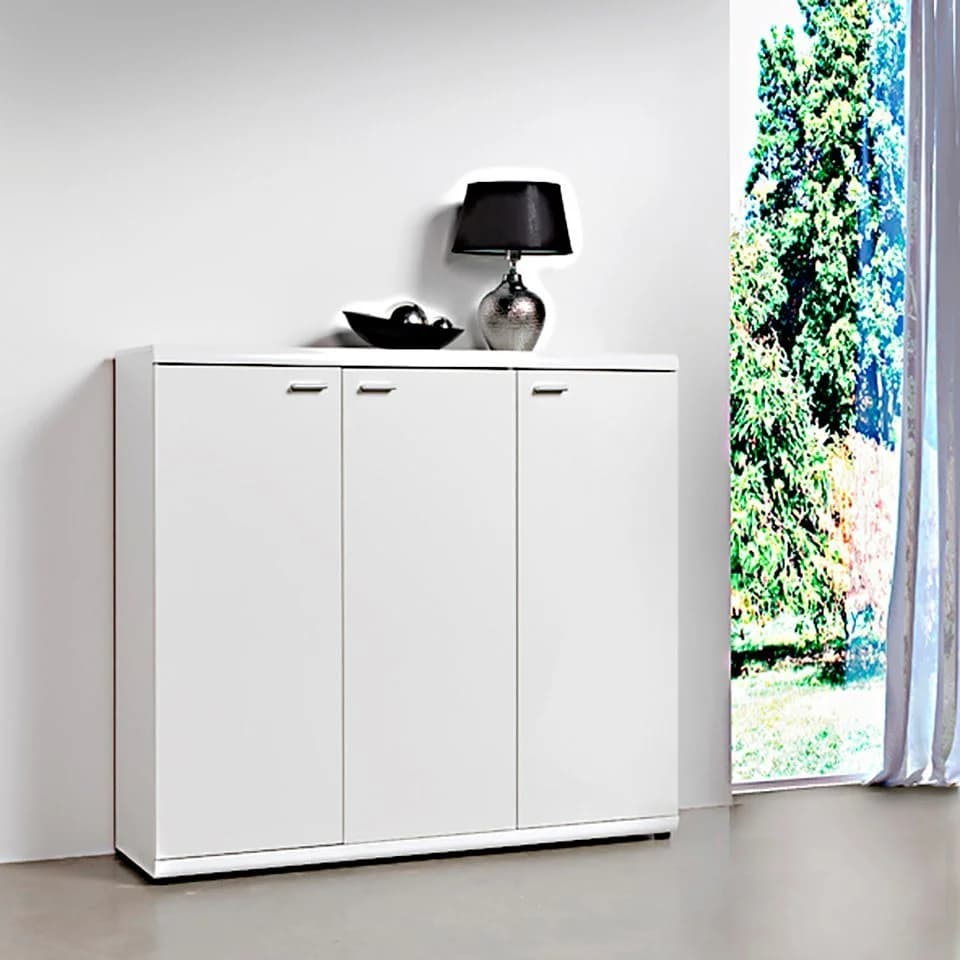 PROCONTOUR Kommode Sun Weiß 3-Türer mit verstellbaren Böden - Bild 3