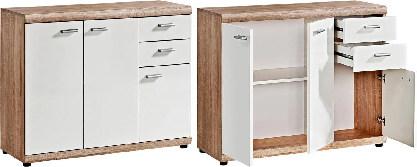 PROCONTOUR Sideboard Sun BESTSELLER Weiß Eichefarben Modern - Bild 2