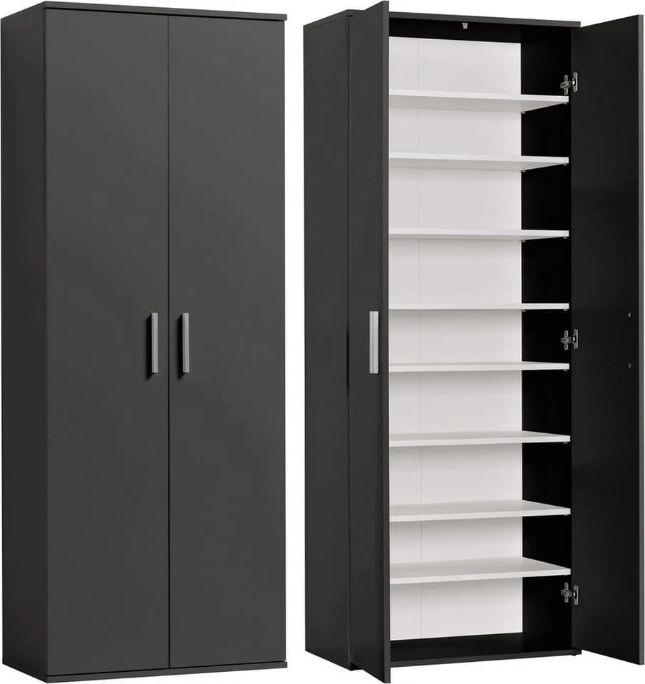 PROCONTOUR Schuhschrank Clara Anthrazit 2 Türen - Bild 2