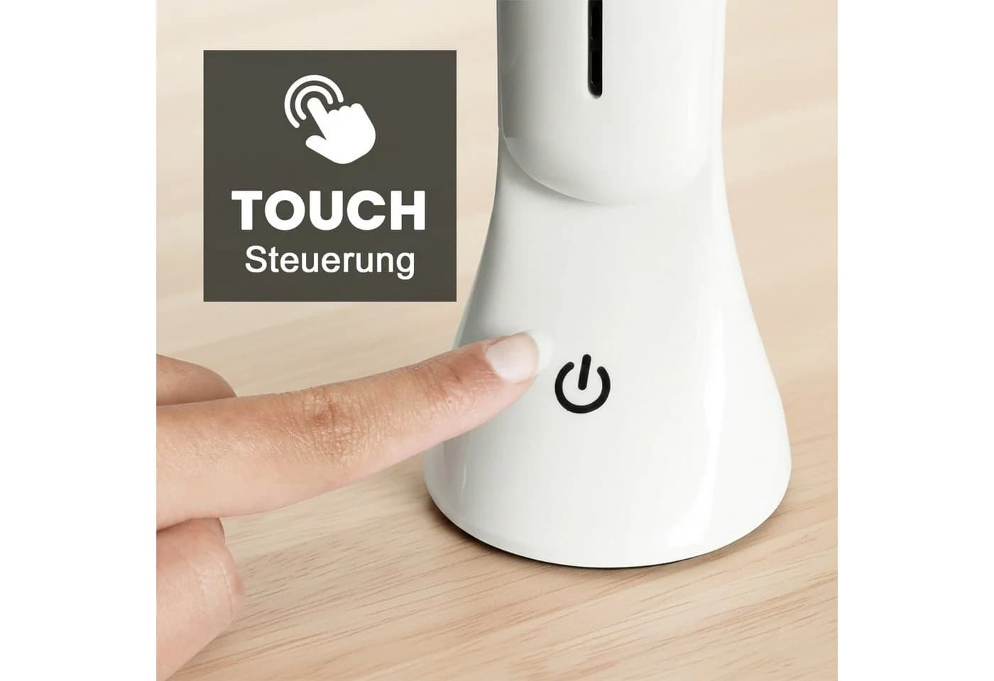 EAXUS LED Schreibtischlampe Weiß Touch Dimmbar 3 Stufen - Bild 4
