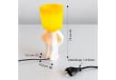 EAXUS LED Nachttischlampe Witzige LED Nachttischlampe Dekoleuchte Scherzgeschenk LED wechselbar Warmweiß Beleuchtetes Männchen mit Schniedel-Schalter Bild 5