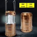 EAXUS Gartenleuchte 30 LED Campinglampe Kupfer Batteriebetrieben Ausziehbar Bild 2