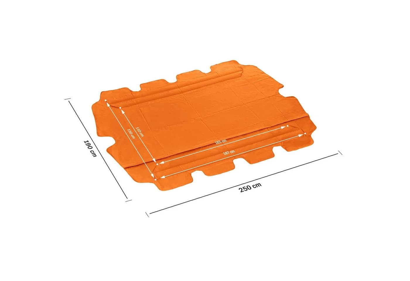bonsport Hollywoodschaukel-Ersatzdach Polyester PVC beschichtet - Bild 3