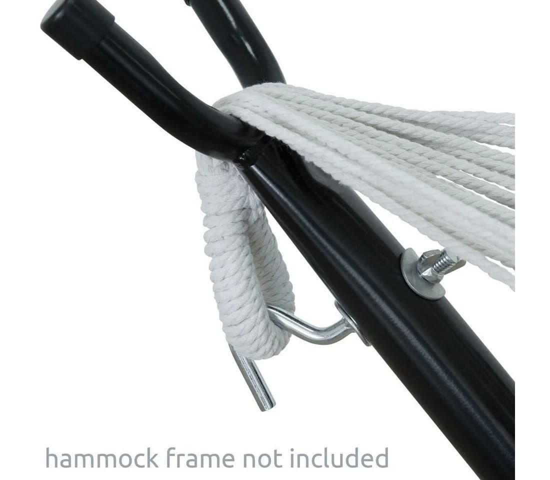 yourGEAR Hängematte Maui Aqua Blau/Beige 240 kg Baumwolle - Bild 3