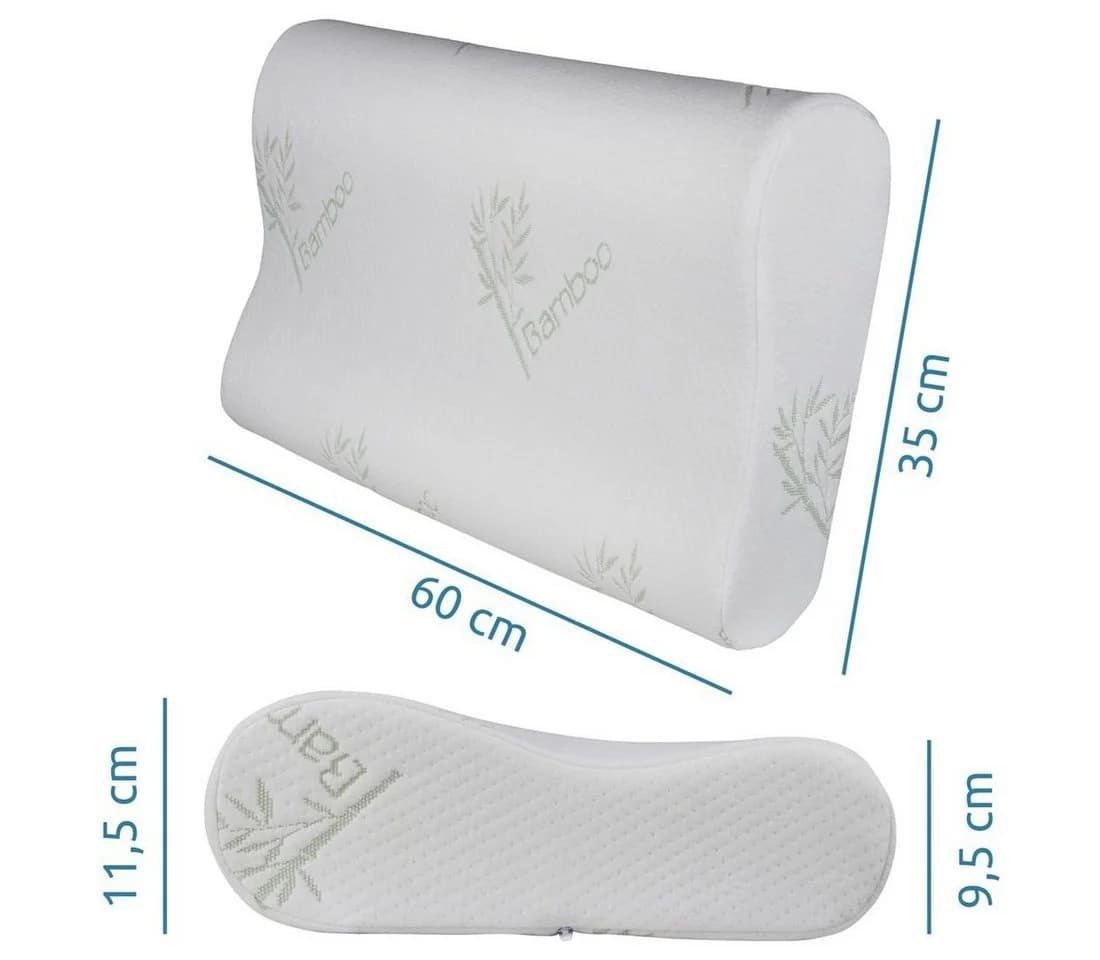 yourGEAR Visko-Kissen Bamboo Memory Foam Beige Allergikerfreundlich - Bild 4