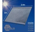yourGEAR Vorzelt Sun + Rain Blocker 2,4 x 2 m Blau/Grau Bild 1
