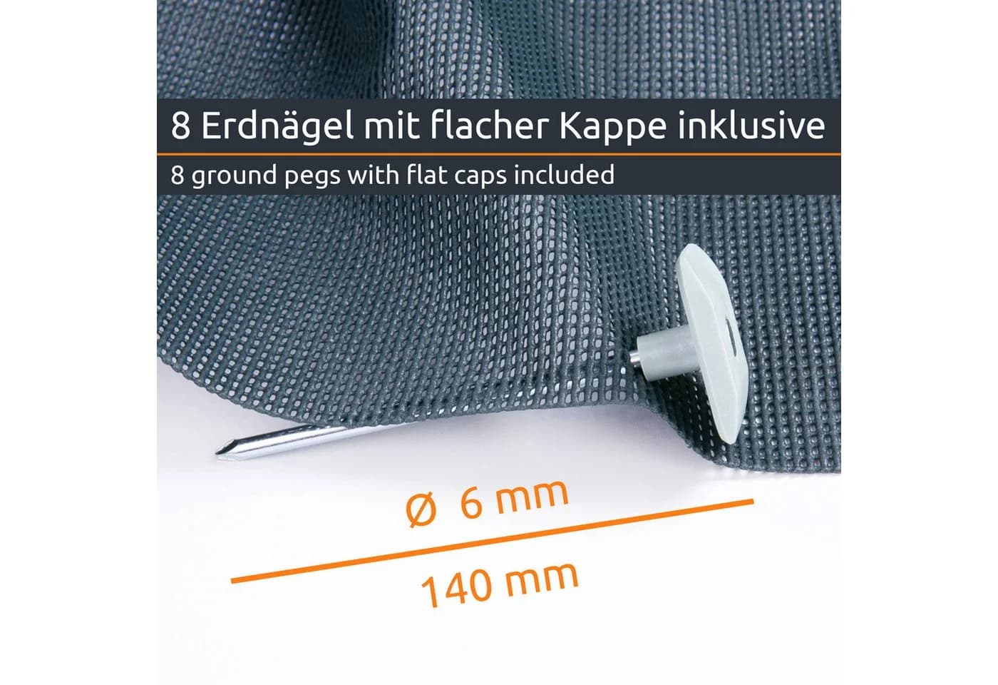 yourGEAR Outdoor Soft Carpet Vorzeltteppich Graugrün - Bild 5