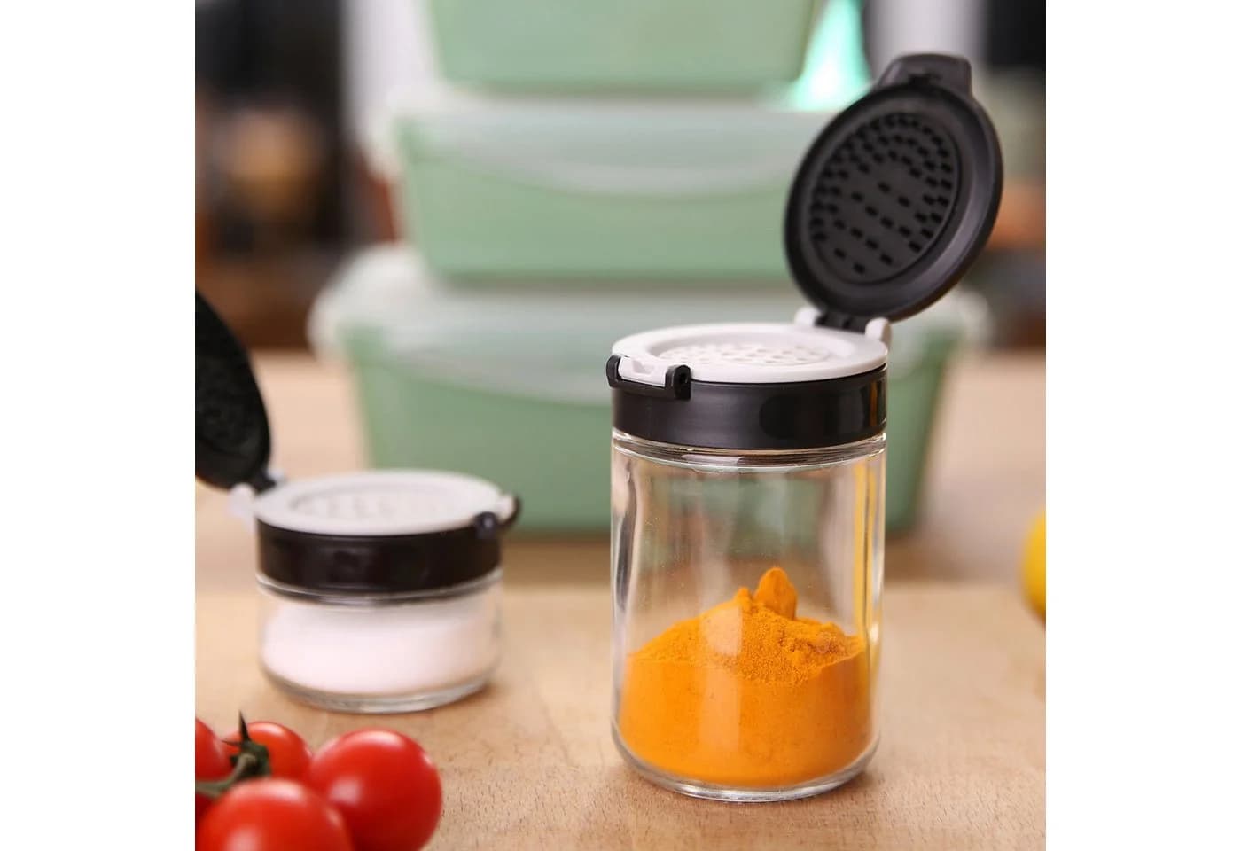 yourGEAR Gewürzglas-Set 10-tlg. Double-Flip 200 ml Glas - Bild 5