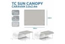yourGEAR Caravan Tarp TC Sonnensegel Beige/Grau für Wohnwagen Bild 1