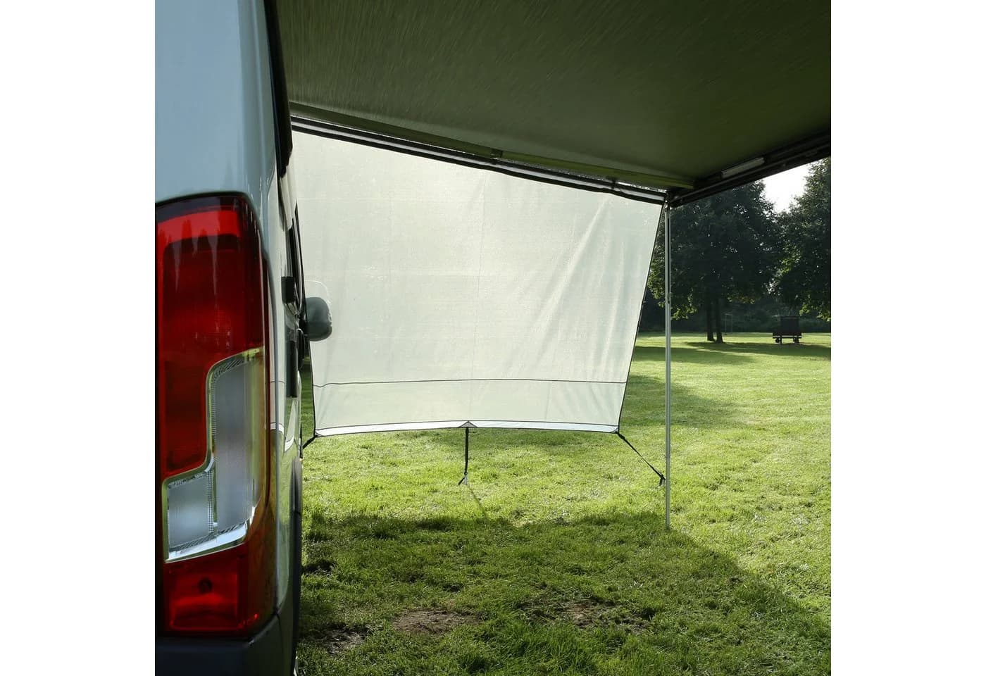 yourGEAR Capri Side Blocker Set 2x winddurchlässige Seitenwand grau - Bild 3