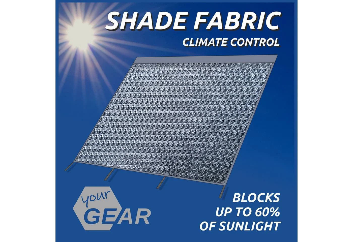 yourGEAR Capri Side Blocker Set 2x winddurchlässige Seitenwand grau - Bild 4