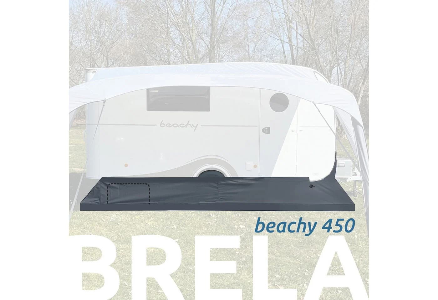 yourGEAR Bodenschürze Brela grau für Hobby Beachy 450