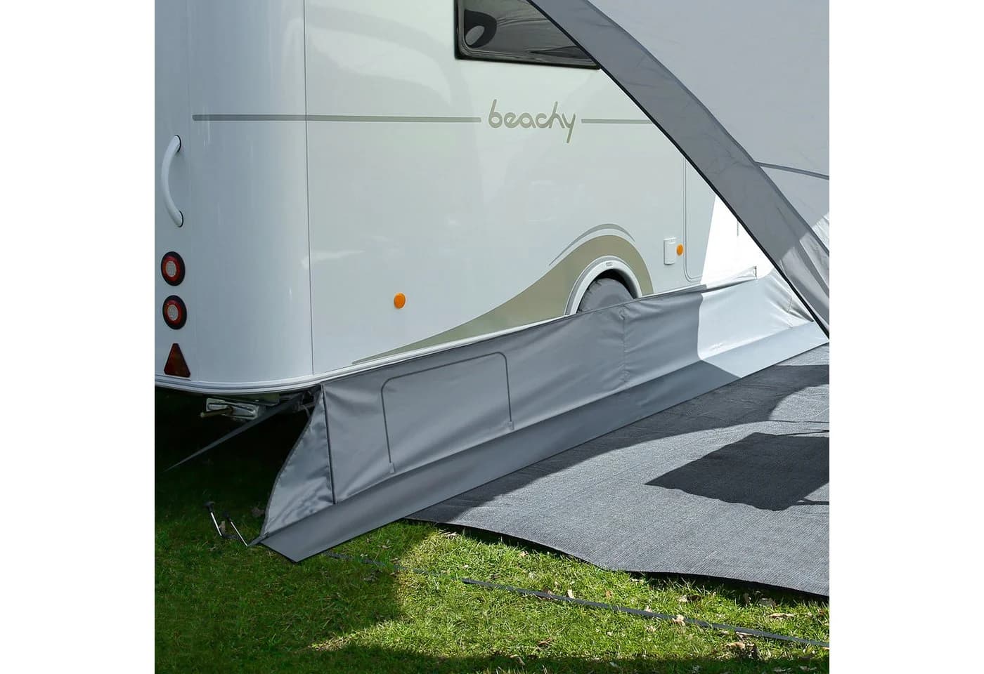 yourGEAR Bodenschürze Brela grau für Hobby Beachy 450 - Bild 2