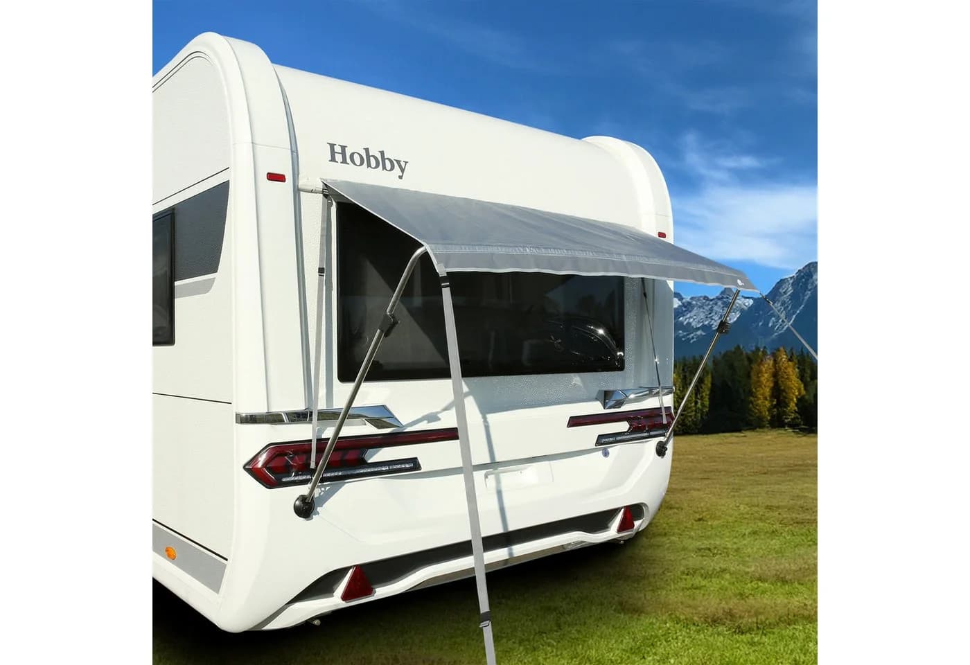yourGEAR Padua Fenstermarkise für Wohnwagen UV-Schutz grau - Bild 2