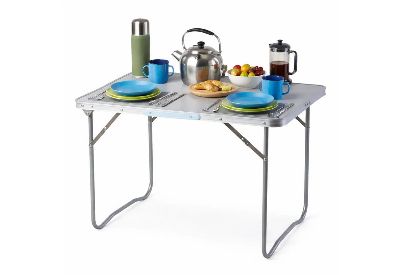Mojawo Campingtisch Klappbar Aluminium Griff 80x60x68cm - Bild 2