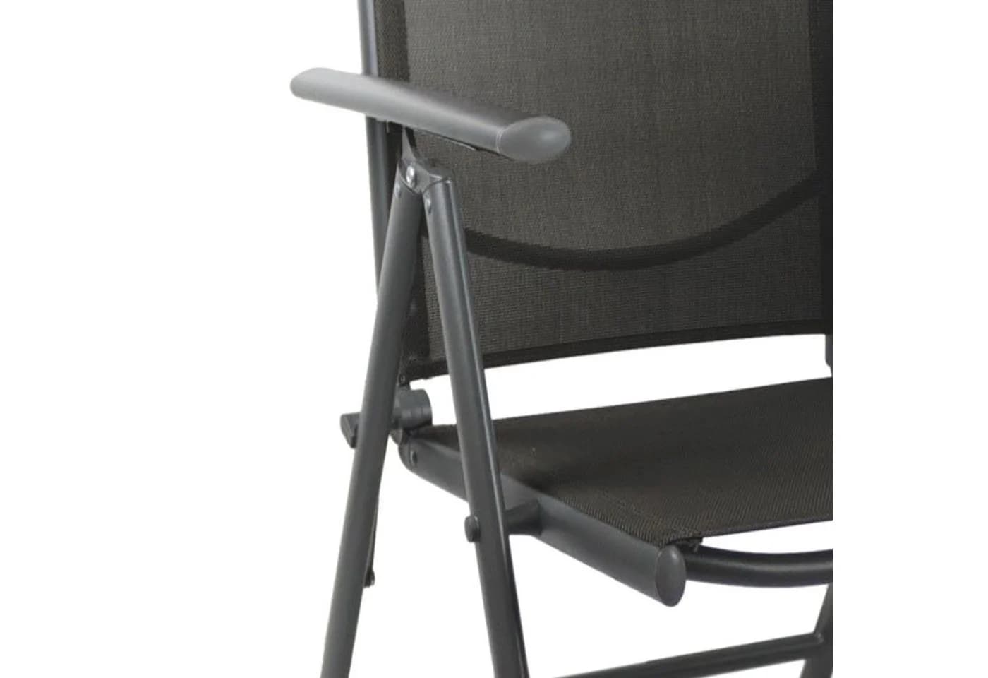Mojawo 8er Set Klappstuhl Aluminium Textilene Anthrazit 7-fach verstellbar - Bild 4