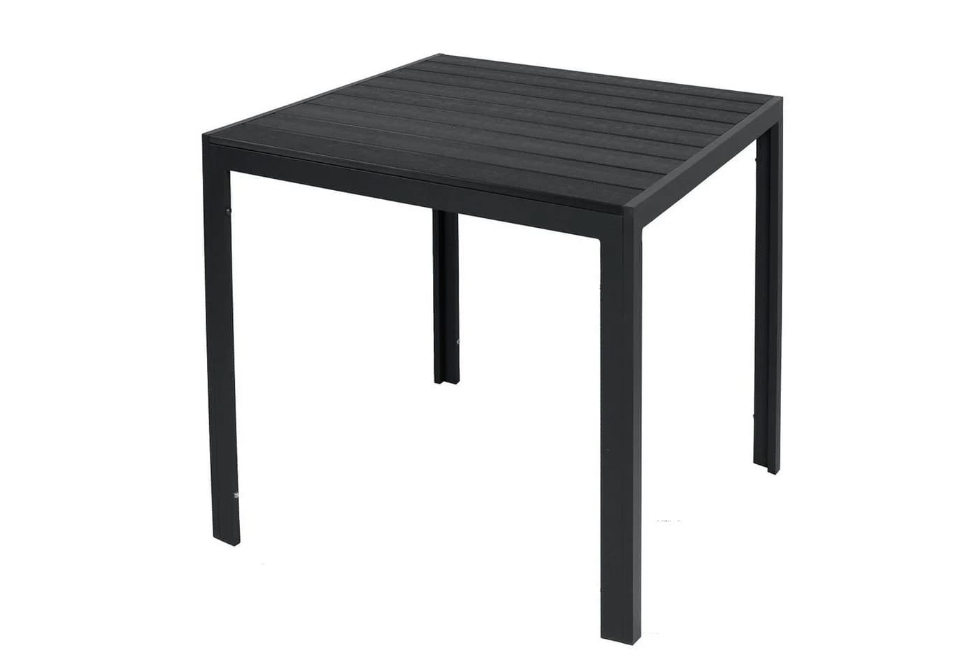 INDA-Exclusiv Gartentisch Aluminium WPC Anthrazit/Schwarz 90x90cm - Bild 2