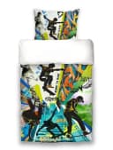 beties Jugendbettwäsche Graffiti 100% Baumwolle 2 teilig Wendebettwäsche Bild 2
