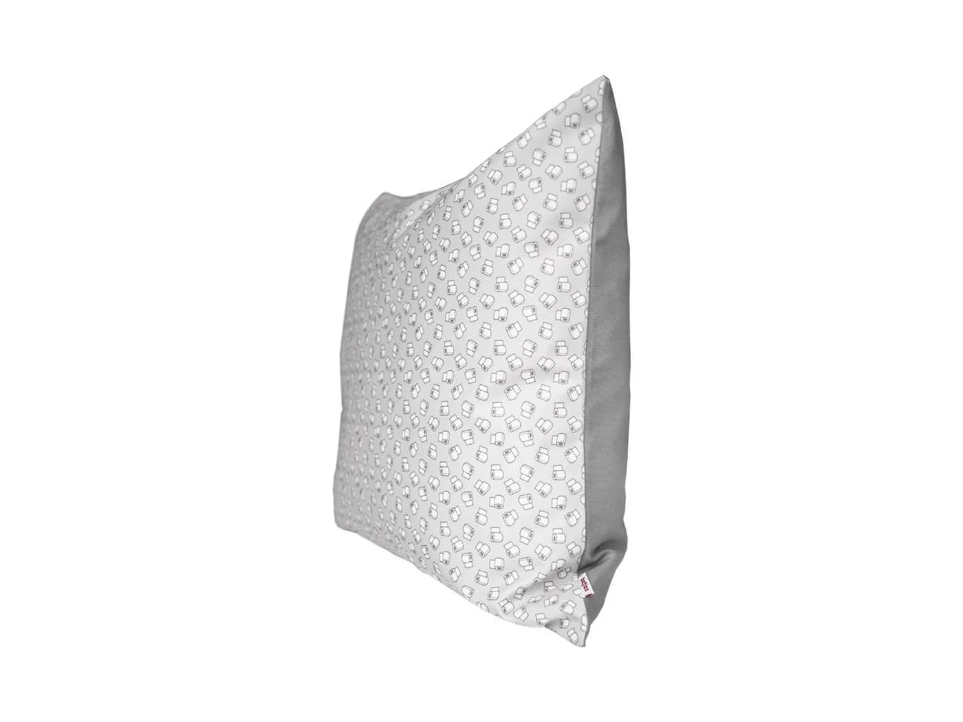 beties Kissenbezug Toilettenpapier Design Silber 50x50 cm