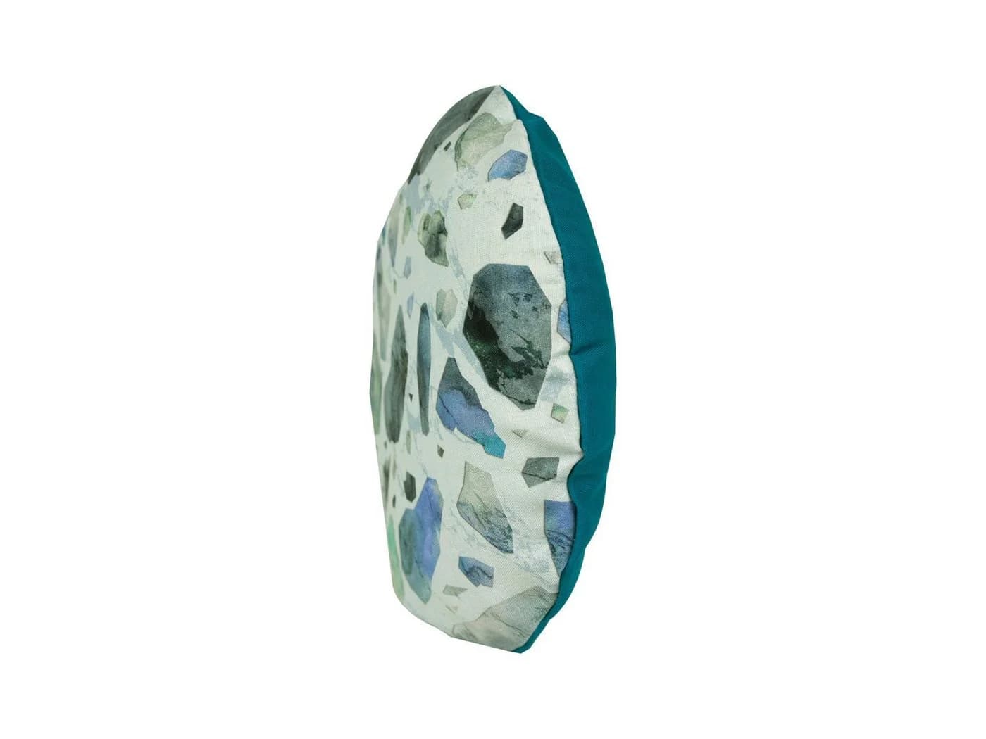 beties Kissenbezug LoftHaus rund 40 cm marmor-petrol