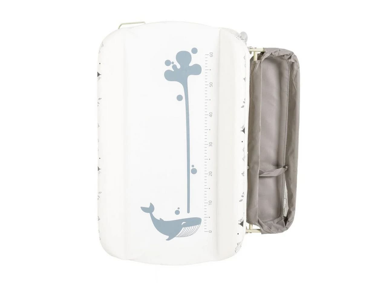 Babyshoppen Wickeltisch mit Badewanne 2in1 Garda Thermometer Räder - Bild 4