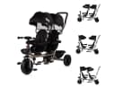Babyshoppen Geschwisterdreirad Hip Hop Schwarz 360° Sitze Bild 3