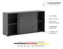 SCHILDMEYER Aktenschrank Serie 1500 Anthrazit Abschließbar Bild 5