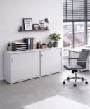 SCHILDMEYER Aktenschrank Serie 1500 Grau Schiebetüren FSC Bild 1