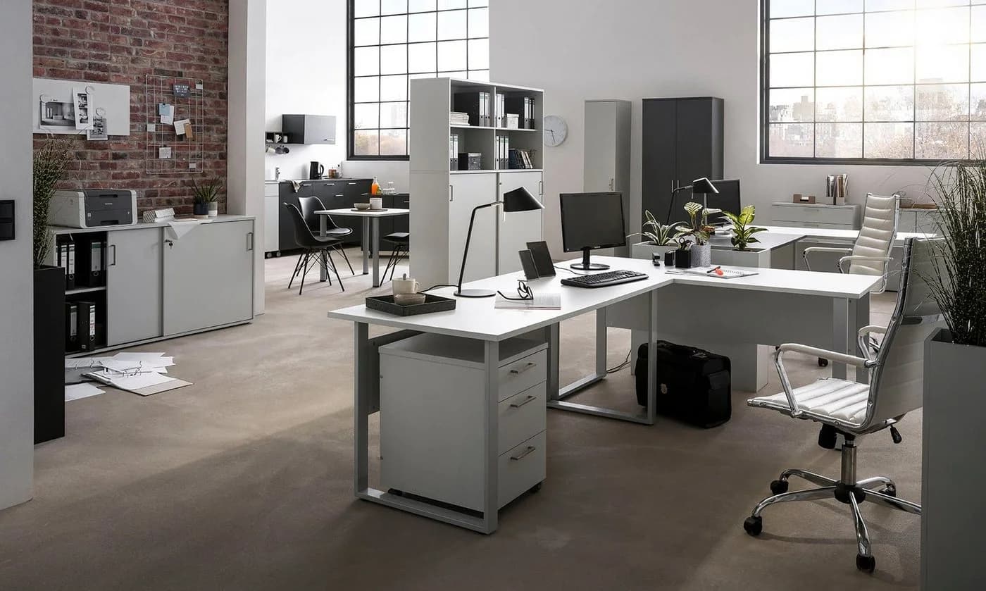 SCHILDMEYER Aktenschrank Serie 1500 Grau Schiebetüren FSC - Bild 5