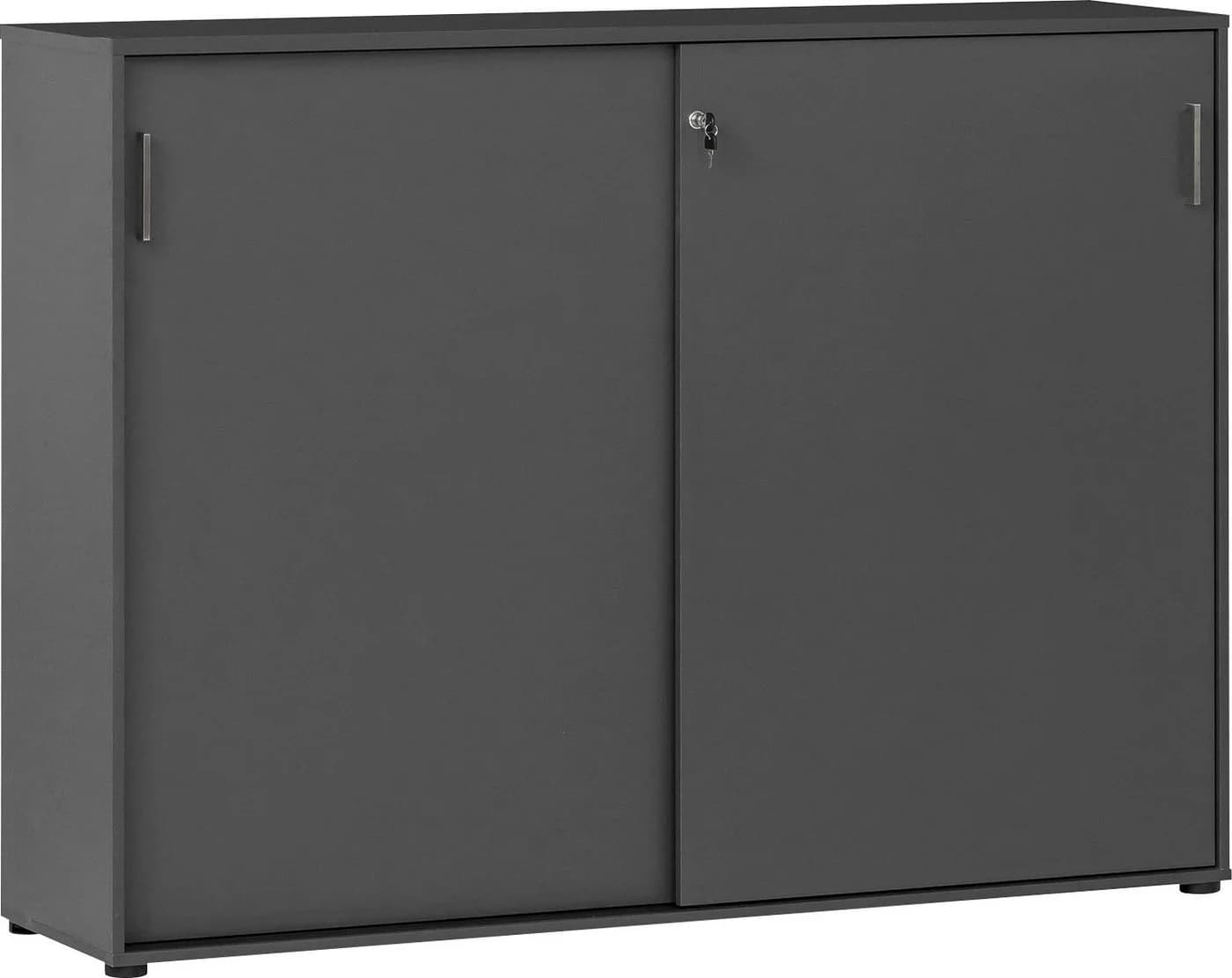 SCHILDMEYER Aktenschrank Serie 1500 Anthrazit mit Schiebetüren - Bild 2