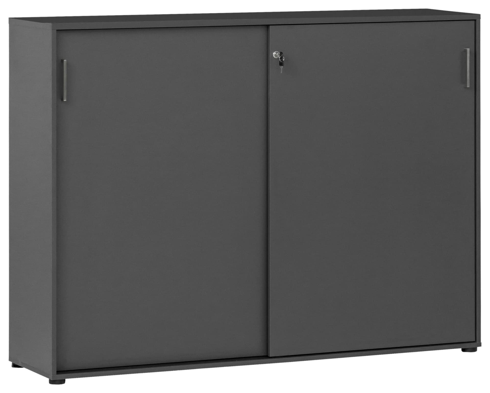SCHILDMEYER Aktenschrank Serie 1500 Anthrazit mit Schiebetüren - Bild 4