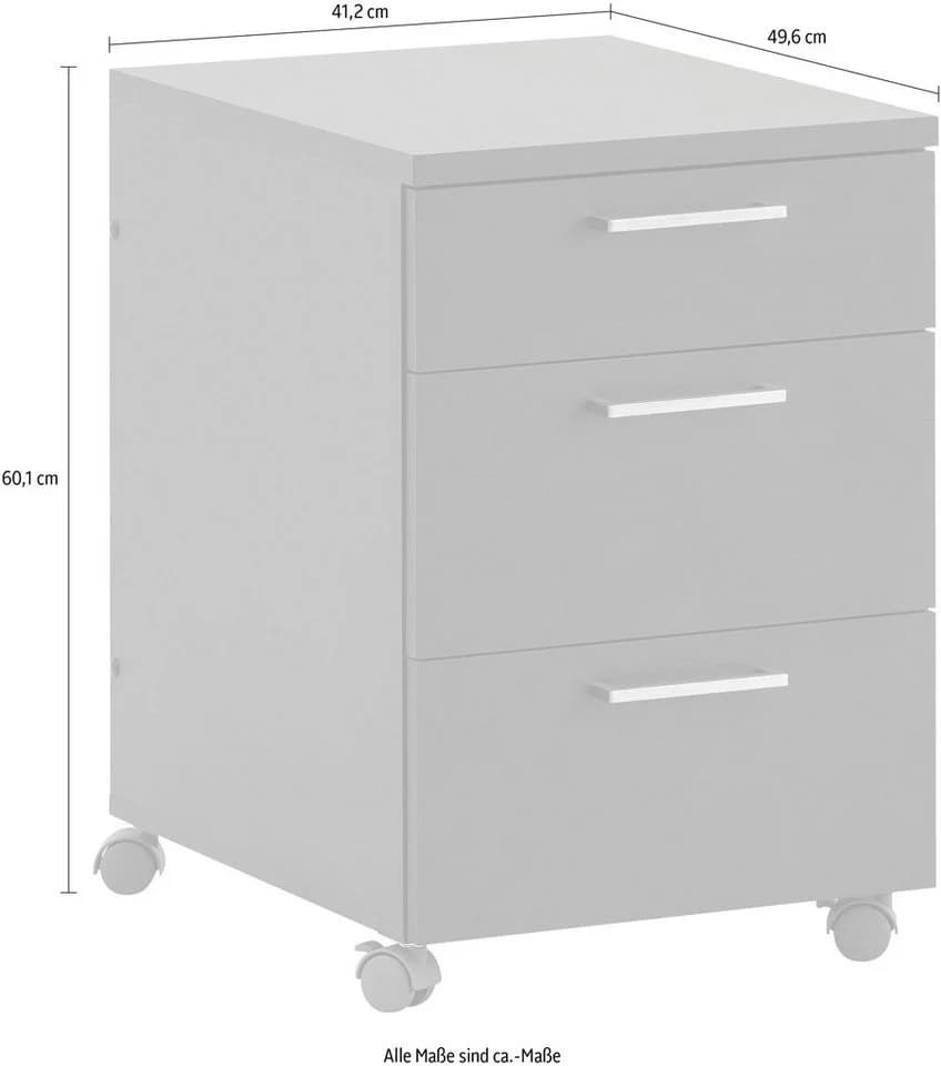 Schildmeyer Rollcontainer Serie 1500 Grau Anthrazit - Bild 4
