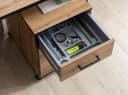 Schildmeyer Rollcontainer Serie 2000 Eiche Schwarz 3 Schubladen Bild 5
