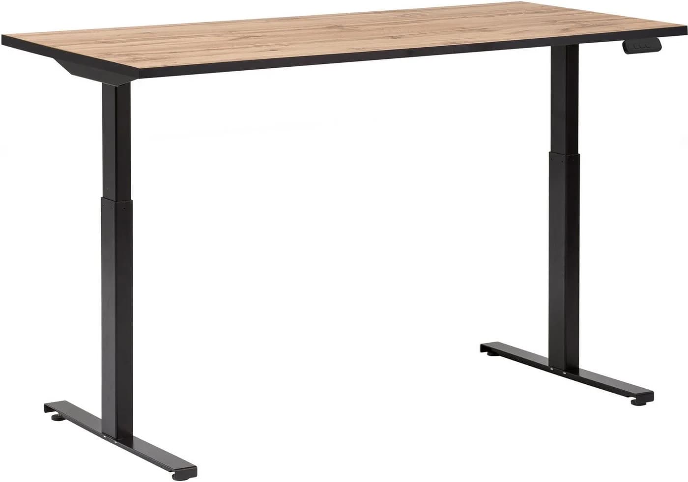 Schreibtisch SCHILDMEYER Serie 2000 Beige Eiche Landhaus Dekor Elektrische Höhenverstellung - Bild 4