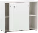 SCHILDMEYER Aktenschrank Serie 400 Weiß mit Schiebetüren Bild 1