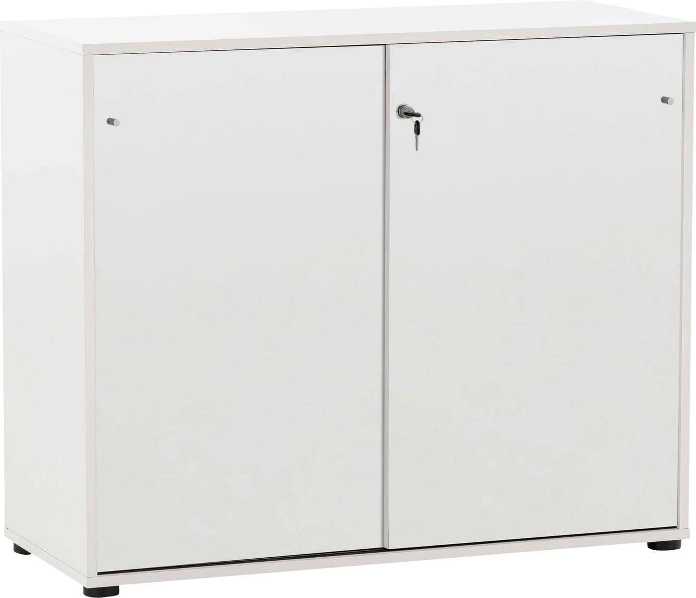 SCHILDMEYER Aktenschrank Serie 400 Weiß mit Schiebetüren - Bild 2