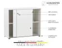 SCHILDMEYER Aktenschrank Serie 400 Weiß mit Schiebetüren Bild 3