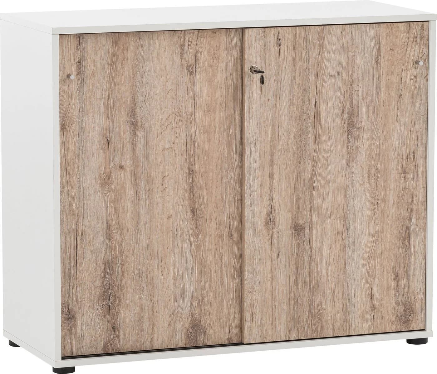 Schildmeyer Aktenschrank Serie 400 Weiß/Wildeiche - Bild 2