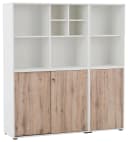 SCHILDMEYER Aktenschrank Serie 400 Weiß Wildeiche 3 Türen Bild 1
