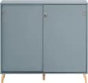SCHILDMEYER Aktenschrank Serie 500 Fjord Blau mit Schiebetüren Bild 3